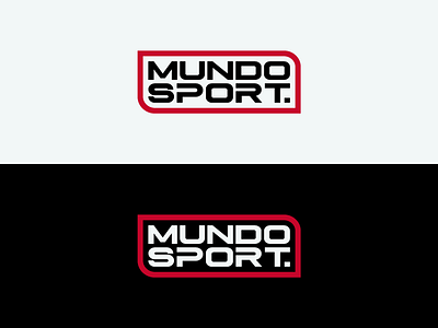 Mundo Sport branding design flat logo typography vector