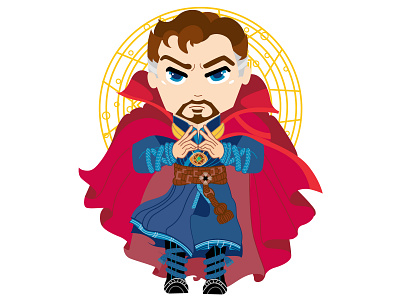Doctor Strange avengers avengersendgame cartoon cute design designer doctor strange illustration kids art kids illustration