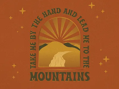 Love Language. blue ridge mountains design gold great smoky mountains home illustration inspiration lettering letters mountains smoky mountains stars vector vintage