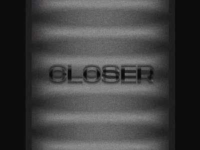'Closer' aesthetic design glitch photoshop poster poster art poster design trending typography vaporwave vector