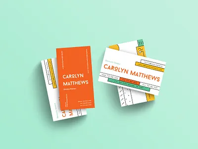 Line Art Business Card branding business card colorful creative illustration