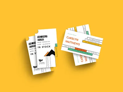 Carolyn Business Card branding businesscard colorful illustration realestate stationery