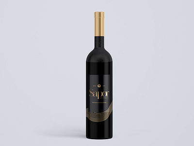 Sapor Wines | Wine Bottle Design. adobe bottle brand creative design designer elegant graphic graphicdesign graphicdesigner icon illustrator logo logodesigner luxury minimalist photoshop typography vector wine