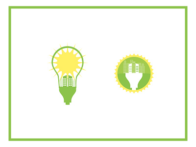 Renewable Energy Concepets branding electricity energy logo design