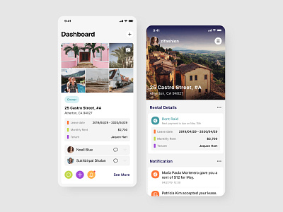 Dashboard app card dashboard design details gradient illustration interaction iphone x mobile ui