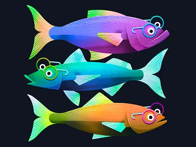 Fish fish fish illustration illustration illustrator procreate
