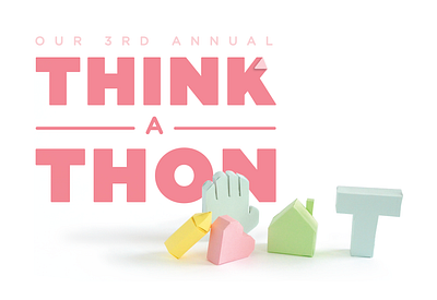 Think-A-Thon 2017 Logo branding logo tactile design