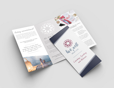 Live Well and Enjoy Life Tri-fold layoutdesign trifold trifold brochure