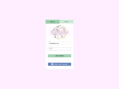 Daily #1 Sign Up dailyui