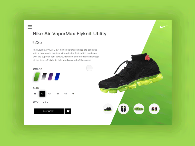 nike3 app ui web