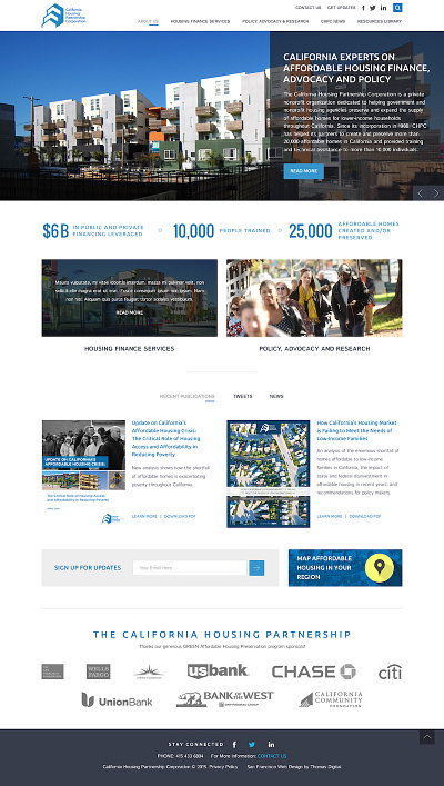 California Housing Partnership design responsive web design wordpress