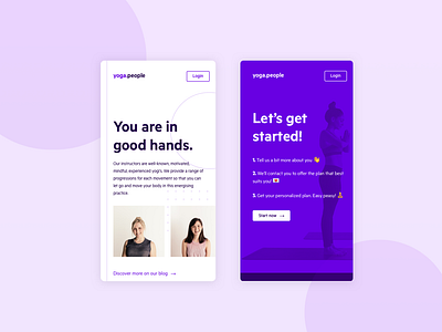 Yoga.people — online program 🧘‍♀ design fitness mindfullness sport ui ux website yoga yoga studio