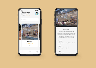 Milk Tea App app color design ios milktea ui ux