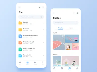 Private Cloud album blue design file folder picture
