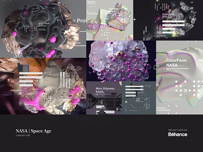 NASA | Space Age 3d branding c4d c4dr20 cinema4d concept logo motion nasa octane octane render scifi web