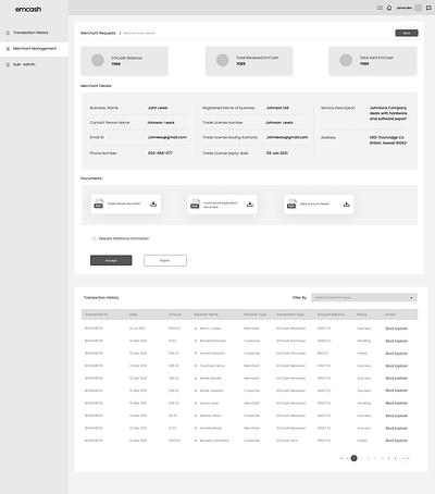 Web App Wireframe