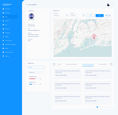 Covid Tracking Admin UI