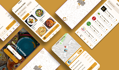 Food App branding graphic design illustration logo marketing ui