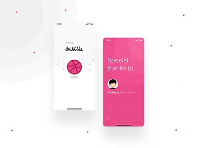 First shot - Dribble UI Splash Screen first shot iphone x splaschscreen splash screen uidesign uxdesign welcome shot