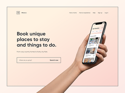 Landing Page app clean colors design digital gradient landing page minimal mobile ui ux