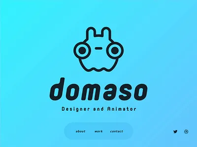 domaso - Portfolio Site animation design illustration lotttie motion design portfolio ui ux web