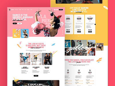 Let's dance! 💃🕺 agency app dance dancer design landingpage minimalist onepage poland school theme ui ux visiontrust web webdesign webdesigner website wordpress