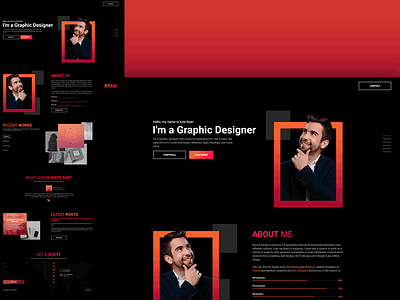 RYAN cv template design creative cv cv design cvtemplate design ui ux web website design