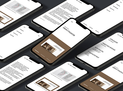 Portfolio web-design for mobile design figma flat gridsystem minimal principle typography ui ux web website