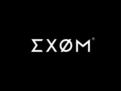 exom logotype branding design lettering logo logodesign logotype minimal typography vector