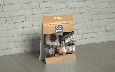 Le Pirates Caribbean Coffee art artwork branding brochure brochure design coffee creative creative design design illustration leaflet leaflet design promo promotion sales tool typography