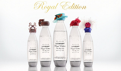 SodaStream Royal Edition 3d printing branding design hat hats industrial design king marketing product design queen royals royalty storytelling uk