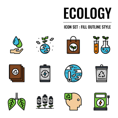 Ecology concept app design icon illustration logo pixelperfect technology ui user interface vector