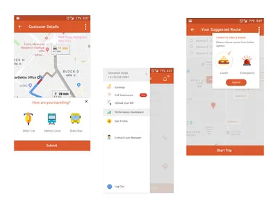 Delivery Executive App delivery app delivery service document delivery document pickup food delivery app interaction design logistics mobile design mobile ui uidesign
