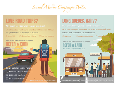 Campaign Posters advertisement campaign design digital digital illustration illustrator marketing marketing campaign