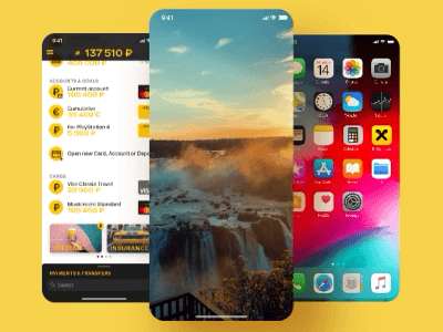 R-Connect Summary animation bank banking app ios mobile mobile app mobile design raiffeisen ui ux