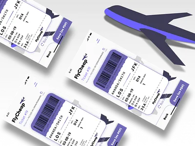 FlyCheap Airline Booking app -- Receipt page airline dailyui product design receipt ui uidesign ux