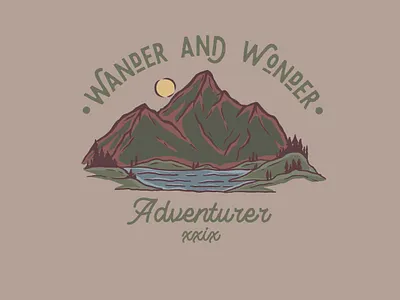 Available for sale adventure artforsale brand design branding branding design clothing brand clothing design design illustration logo merch merchandise merchandise design outdoor vector vintage vintage design vintage logo