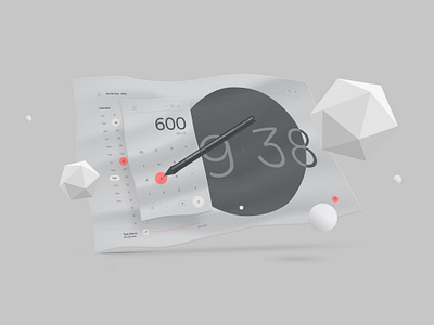 OS UI exploration clean illustrator minimal photoshop typography ui