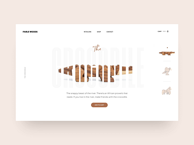 Fablewoods-Hero-animation animation branding clean design desktop flat kids minimal product design sketch toys typography ui uiux web web design wood