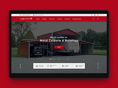 Carport1 - Landing Page 2019 creative web design landing page landing page ui minimal ui design uiux website design website landing page