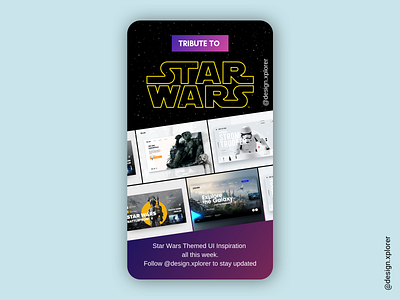 Star Wars Inspired Instagram Stories Post art direction branding graphics instagram instagram stories responsive responsive design sciencefiction space starwars stories typography ui user interface ux uxui web design website wireframe design