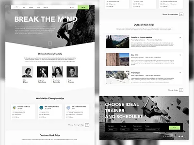 The Rock Center La Scala branding design geometic landing landing page minimal ui ui ux ux web website