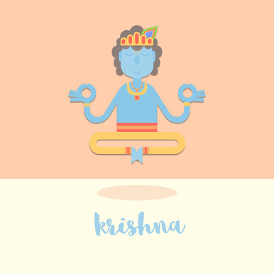 krishna colors illustration illustrator vector