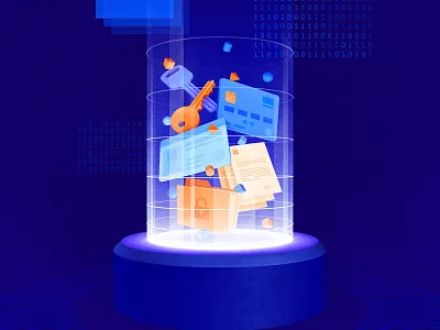 GDPR Illustration brush data protection design gdpr grain illustration perspective security symmetry vector