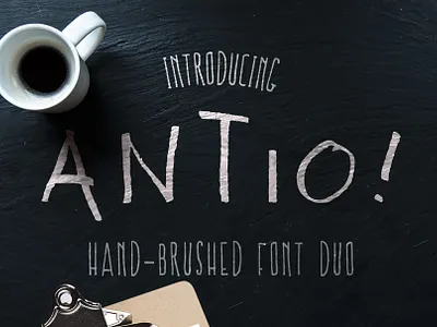 ANTIO! Prokopis | Greek Font Duo brush font brushed font greek font handwritten font nantiaco fonts
