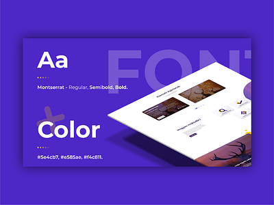 Redesign Landing Page for hunting.dierct app design flat icon illustration illustrator ui vector web website