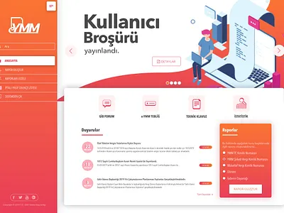 Dashboard application design ui web