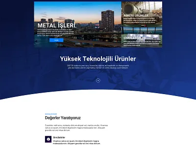 Defence Tr Web Page design ui web