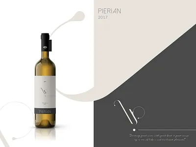 Pierian brand design brand identity branding graphic design identity branding illustration logo package design packaging typography wine wine bottle wine label