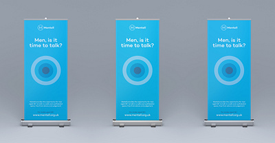 Mentell Popup Banner banner brand branding display graphic mental health mentalhealth organisation rollup rollup banner stand